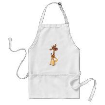 Cute Cartoon Baby Giraffe Apron