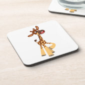Cute Cartoon Baby Giraffe Coasters Set (Left Side)