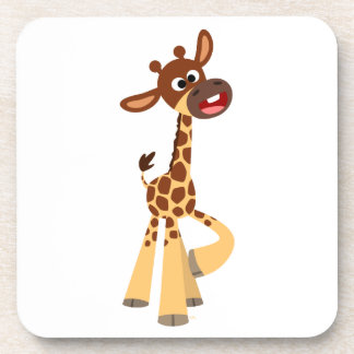 Cute Cartoon Baby Giraffe Coasters Set