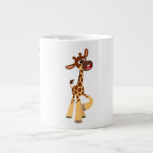 Cute Cartoon Baby Giraffe Jumbo Mug (Front)