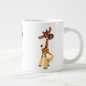 Cute Cartoon Baby Giraffe Jumbo Mug (Right)