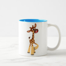 Cute Cartoon Baby Giraffe Mug