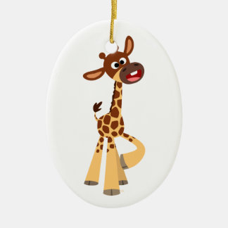 Cute Cartoon Baby Giraffe Ornament