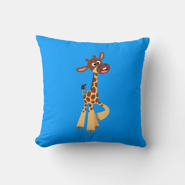 Cute Cartoon Baby Giraffe Pillow (Front)