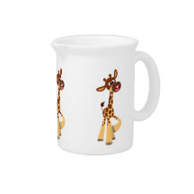 Cute Cartoon Baby Giraffe Pitcher