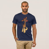 Cute Cartoon Baby Giraffe T-Shirt (Front Full)
