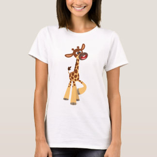 Cute Cartoon Baby Giraffe Women T-Shirt