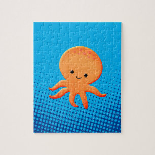 Cute Cartoon Baby Octopus Jigsaw Puzzle