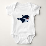 Cute Cartoon Baby Orca Baby Bodysuit