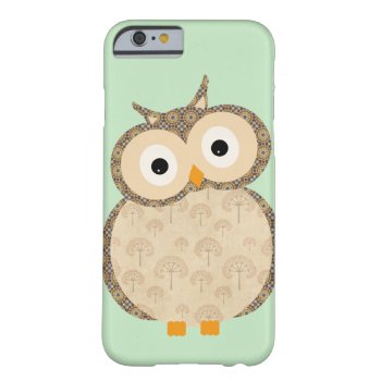 Cute Cartoon Baby Owl Iphone 6 Case by In_case at Zazzle