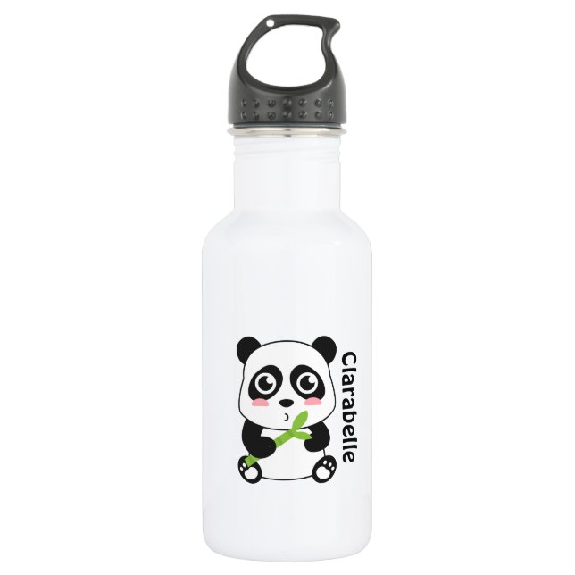 Cute Cartoon Baby Panda Water Bottle (Front)