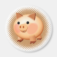 Cute Cartoon Baby Pig