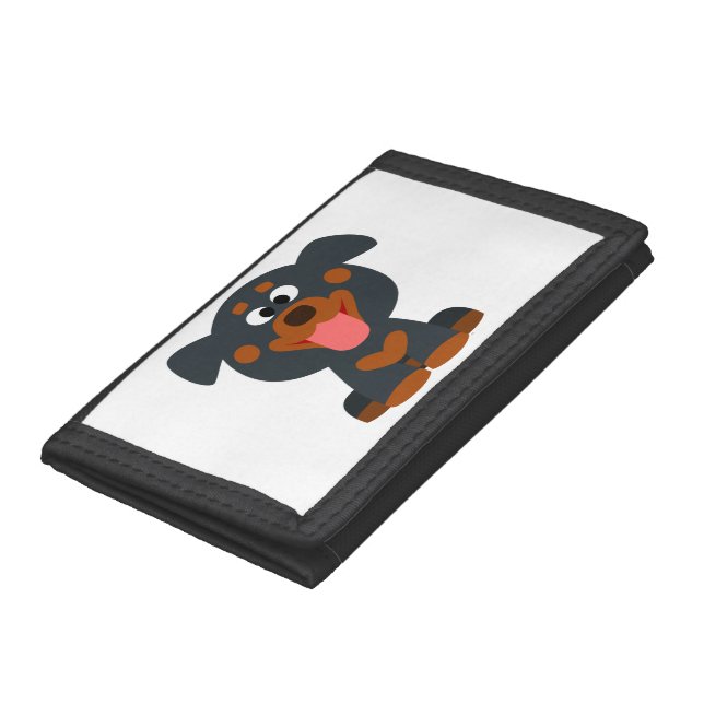 Cute Cartoon Baby Rottweiler Wallet (Bottom)