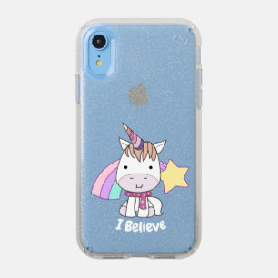 Cute Cartoon Baby Unicorn and Rainbow Speck iPhone XR Case