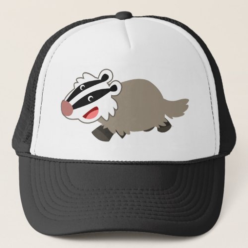 Cute Cartoon Badger Hat