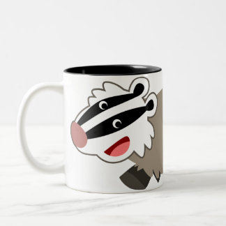 Cute Cartoon Badger Mug