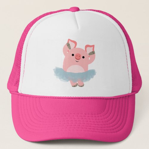 Cute Cartoon Ballerina Pig Hat
