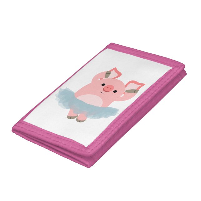 Cute Cartoon Ballerina Pig Wallet (Bottom)