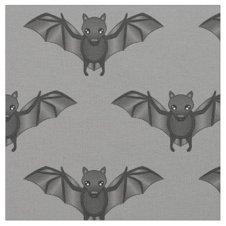 Cute Cartoon Bat Pattern Illustration Fabric