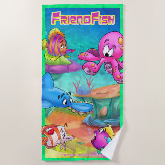 cute cartoon beach towel