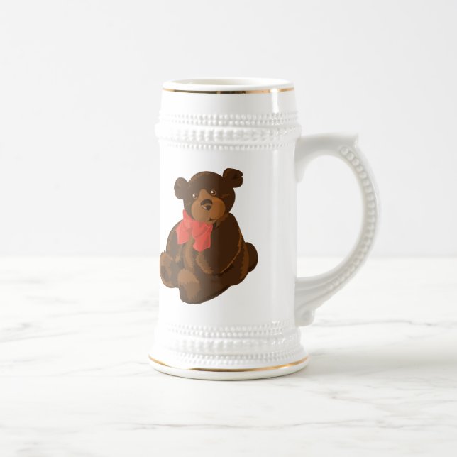 Cute cartoon bear beer stein (Right)