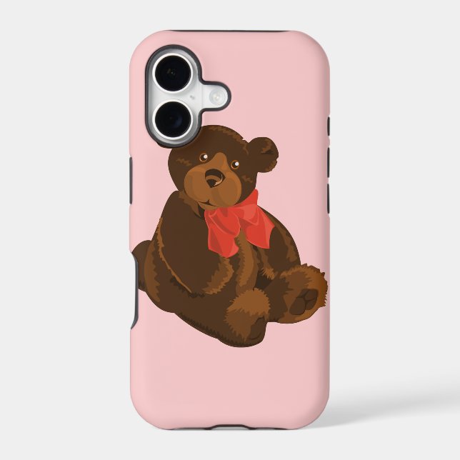 Cute cartoon bear iphone case (Back)