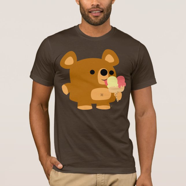 Cute Cartoon Bear with Balls :) T-shirt (Front)