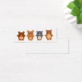 Cute cartoon Bears 1 bookmark (profile card) (Desk)