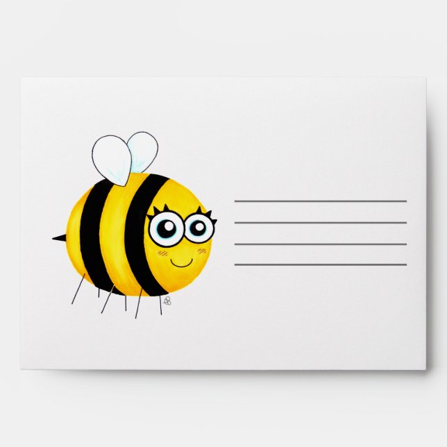 Cute Cartoon Bee Envelope (Front)
