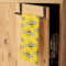 Cute Cartoon Bees in a Beehive Yellow