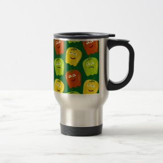 Cute Cartoon Bell Pepper Cartoon Pattern