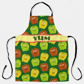 Cute Cartoon Bell Peppers Characters Fun