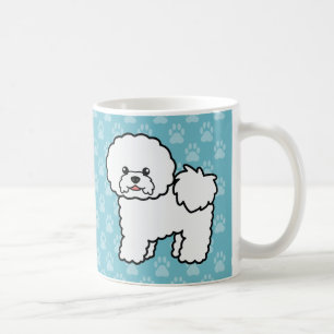 Cute Cartoon Bichon Frise Dog Coffee Mug