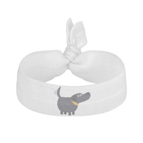 Cute Cartoon Black Labrador Hair Tie