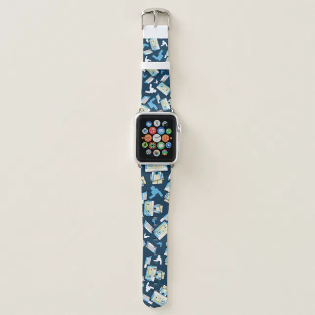 Cute Cartoon Blockimals Rabbit Apple Watch Band 