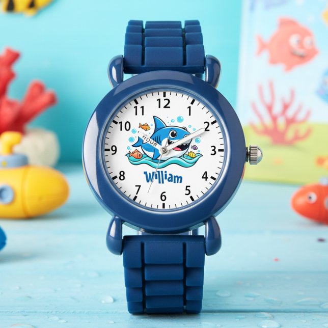 Cute Cartoon Blue Shark Watch (Creator Uploaded)