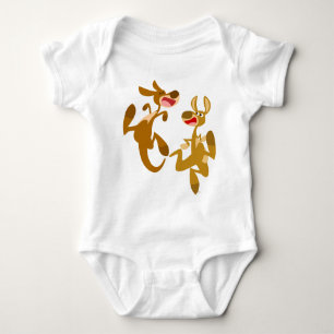 Cute Cartoon Bouncy Kangaroos Baby Apparel Baby Bodysuit