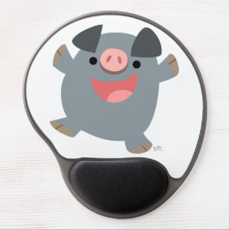 Cute Cartoon Bouncy Pig Gel Mousepad