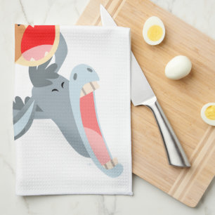 Cute Cartoon Bremen Town Musicians Kitchen Towel