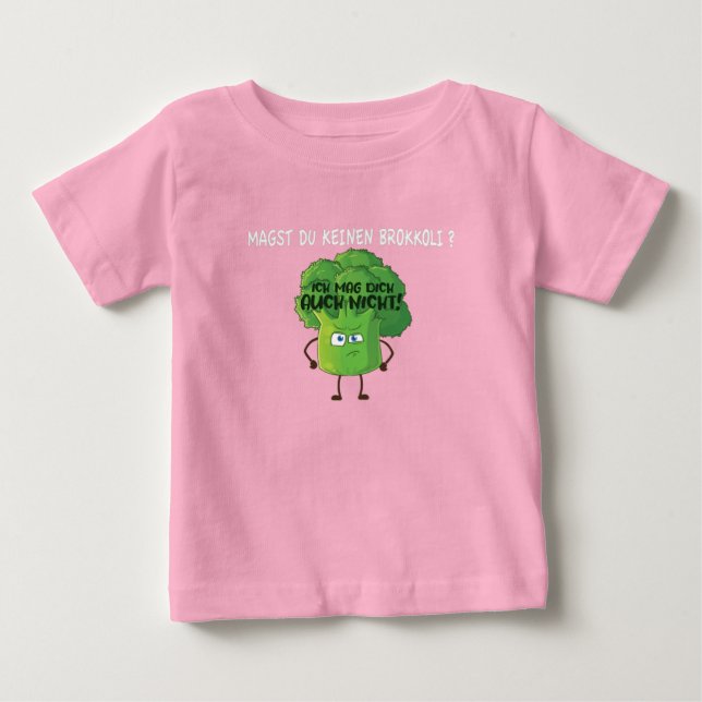 Cute Cartoon Broccoli You Don't Like Broccoli Baby Baby T-Shirt (Front)
