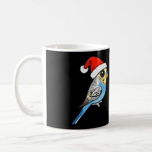 Cute Cartoon Budgie Santa Claus Christmas Festive  Coffee Mug