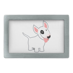 Cute Cartoon Bull Terrier Belt Buckle