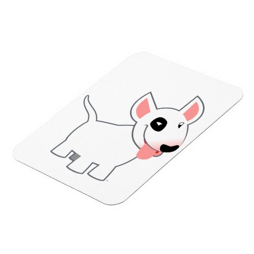 Cute Cartoon Bull Terrier Flexible Magnet