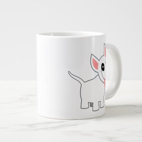 Cute Cartoon Bull Terrier Jumbo Mug