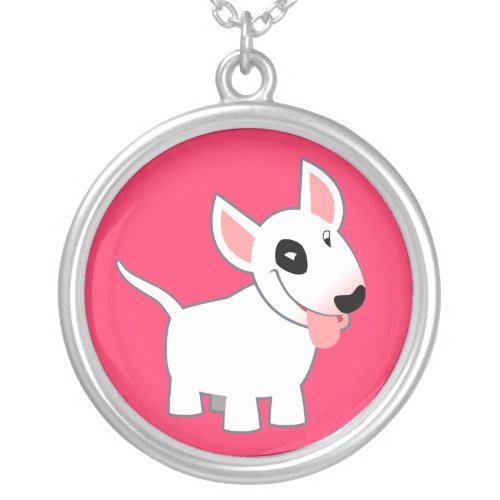 Cute Cartoon Bull Terrier Necklace