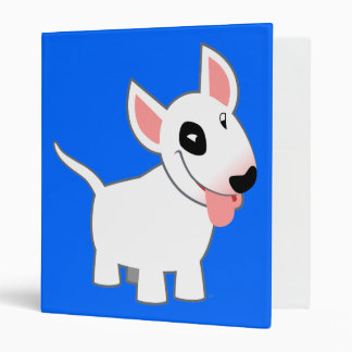 Cute Cartoon Bull Terriers Avery Binder