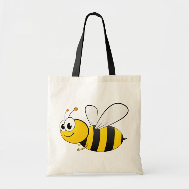 Cute Cartoon Bumble Bee Tote Bag (Front)