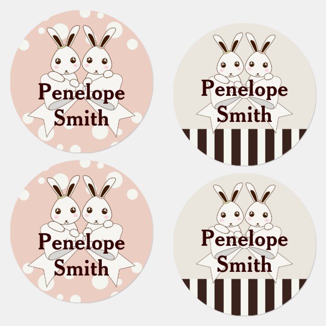 Cute Cartoon Bunnies Kids Clothing