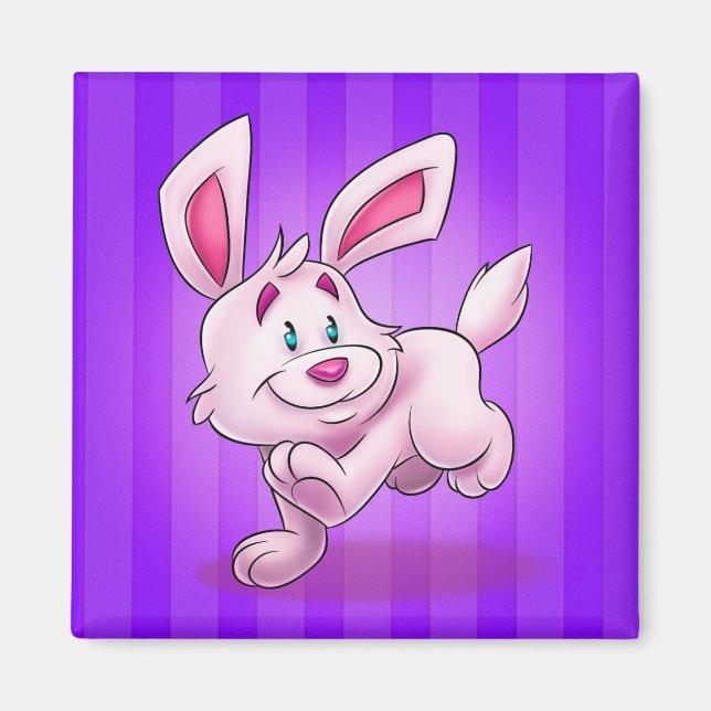 cute cartoon bunny magnet (Front)