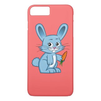 Cute Cartoon Bunny with Carrot iPhone 7 Plus Case